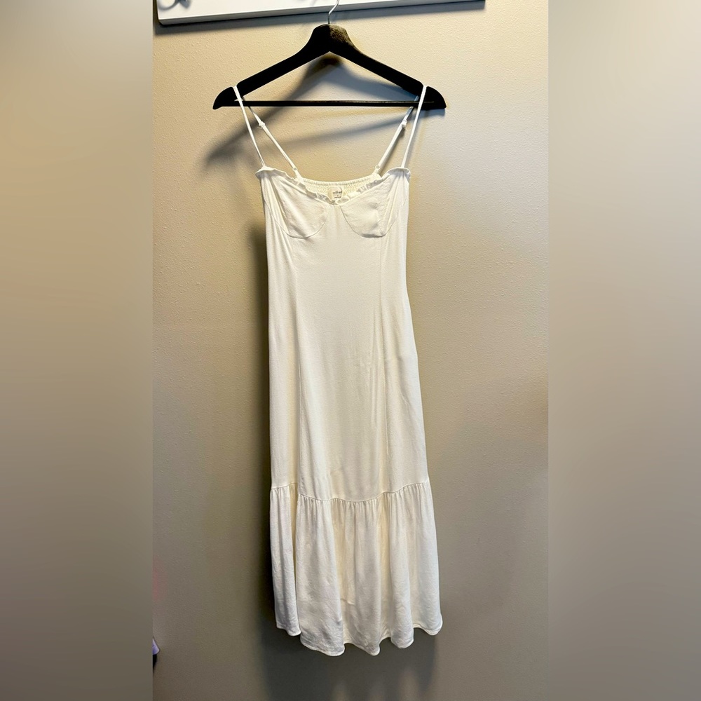 Aritzia Ivory Maxi Slip Dress